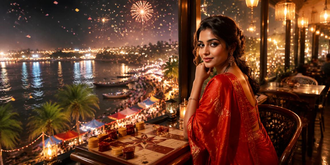 বরিশালে শাড়ি পরা একজন নারী taka প্ল্যাটফর্মে আন্দার বাহার গেম খেলছেন